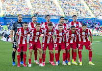 CLUB ATLÉTICO DE MADRID. Temporada 2021-22. Oblak, Héctor Herrera, Savic, Luis Suárez, Giménez. Ángel Correa, Marcos Llorente, Griezmann, Trippier, Lodi y Carrasco. GETAFE C. F. 1 CLUB ATLÉTICO DE MADRID 2. 21/09/2021. Campeonato de Liga de 1ª División, jornada 6. Getafe, Madrid, Coliseum Alfonso Pérez: 8.950 espectadores. GOLES: 1-0: 45’, Mitrovic. 1-1: 78’, Luis Suárez. 1-2: 90+1’, Luis Suárez.