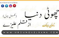 Choti Dunya by Alizay Novel Complete Pdf