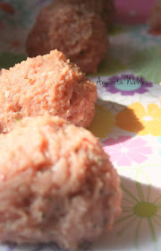 A row of turkey meatballs waiting to be baked from www.anyonita-nibbles.com