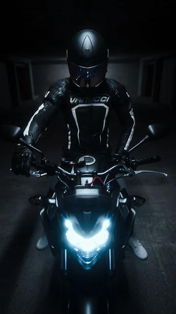 Motorcycle, Bike, Black, Motorcyclist, Helmet