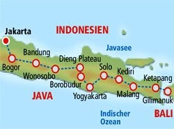 Reise zu der Insel  Java  Indonesien Java  Bali Rundreise 