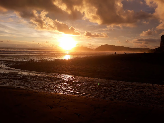 Beautiful sunset over Jaco Beach, Costa Rica