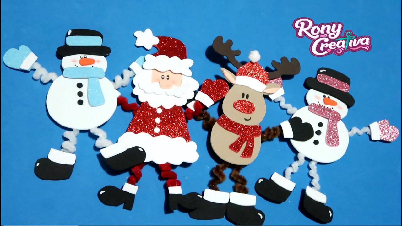 Ronycreativa blog de manualidades: Hermosos adornos navideños de foamy DIY