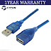 USB 2.0 EXTENSION EXTENDER CABLE A MALE TO FEMALE 5M