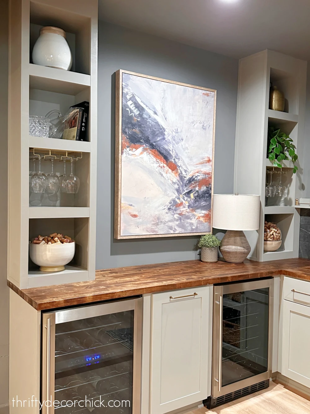 kitchen counter bookcases