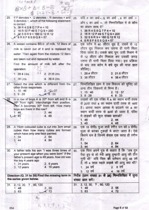 nstse previous year papers for all classes