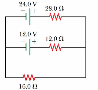 hukum kirchoff 2, soal hukum kirchoff 2, loop rule, hukum kirchhoff 2, soal hukum kirchhoff 2, loop rangkaian, soal 2 loop, soal dua loop, soal 2 loop hukum kirchoff