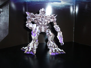 maqueta de papel de megatron de transformers