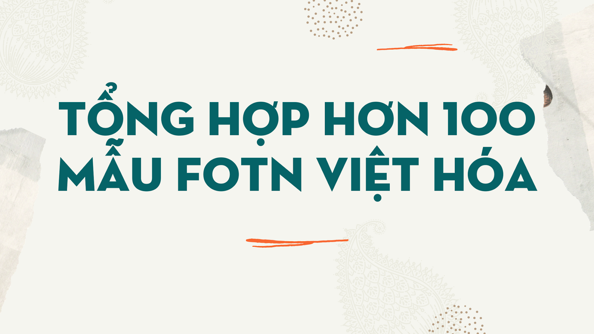 Tổng hợp hơn 100 font chữ Việt Hóa đẹp cho dân thiết kế