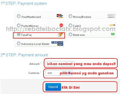 deposit octafx dengan fasapay step2