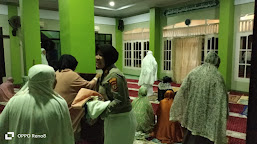 Kapolsek Indramayu Sampaikan Himbauan Kamtibmas Usai Sholat Tarawih 