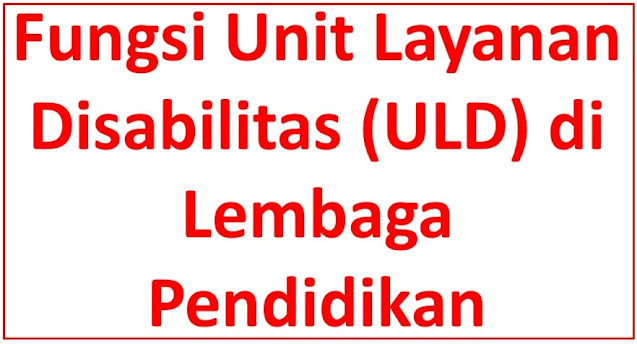 Ini Fungsi Unit Layanan Disabilitas (ULD) di Lembaga Pendidikan!