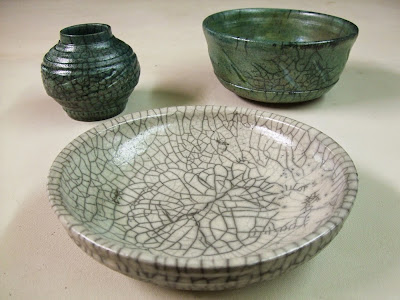 Image of raku fired handmade pottery