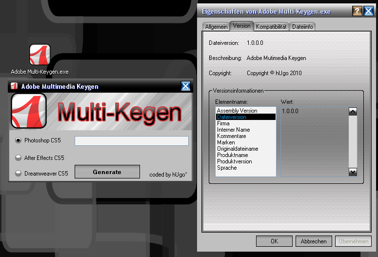 Adobe Multi Keygen PS cs5 DW