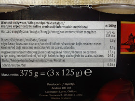 Hatherwood Strawberry Triple  Deser z budyniu waniliowego (38,2%) i truskawkowego (44,8%), biszkoptów(4%) i bitej śmietany.
