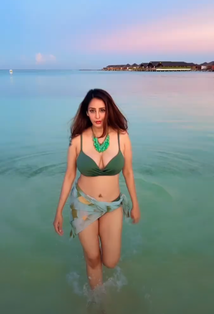 Chahat Khanna has posed very hot and sexy photoshoot, chahat khanna sexy thighs and Butt, Chahat Khanna hottest bikini looks, Chahat Khanna hot Big boobs and Cleavage show, Chahat Khanna sexy curvy body figure in bikini, Chahat Khanna sexy nevel