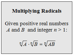 Openalgebra.com: Multiplying And Dividing Radical Expressions