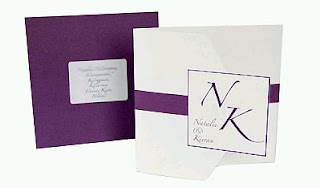 Purple Wedding Invitations Cards