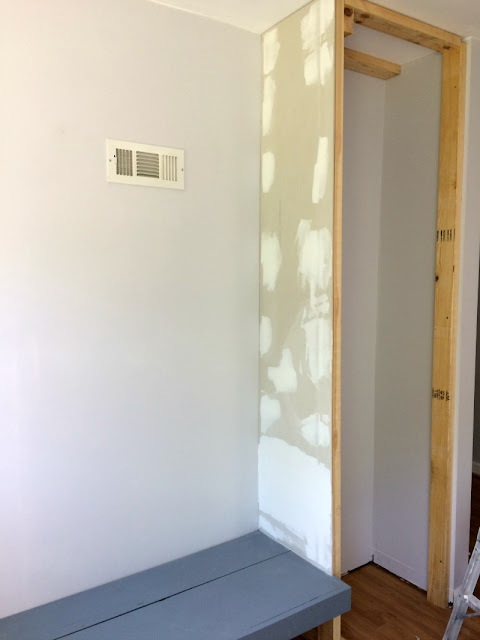 Use scrap wood to build a bench for the mudroom.