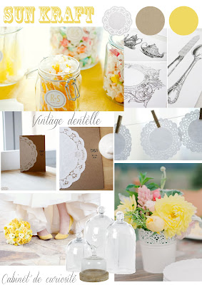 kraft jaune zodio décoration mariage