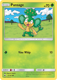 Pansage Burning Shadows Pokemon Card