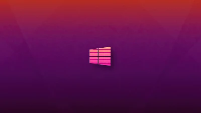 Windows 10 Logo Retrowave Wallpaper