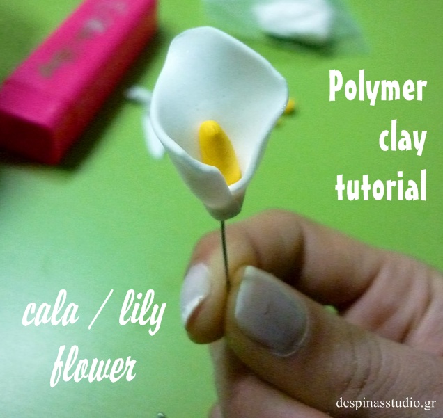 Polymer clay tutorial : Flower Calla /Lily for mother's day