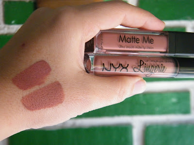 NYX LINGERIE PUSH UP VS SLEEK MATTE ME BIRTHDAY SUIT