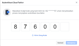 Cara Mengaktifkan Fitur Kode Autentikasi di Facebook