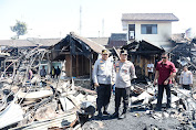 Kapolda Jateng Tinjau Paska Kebakaran Pasar Slogohimo