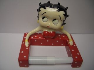 Betty Boop Ceramic Toilet Roll Holder