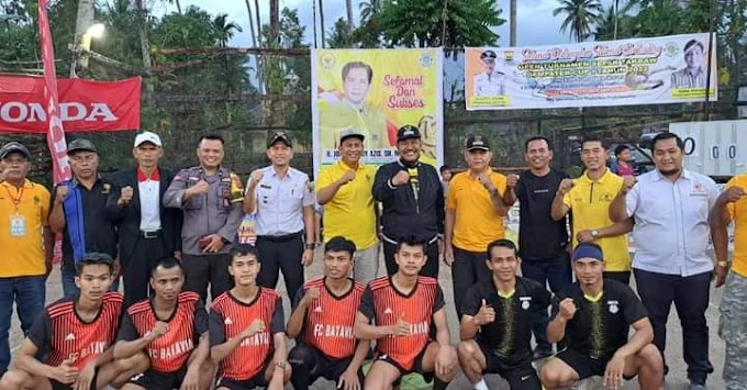 Wawako Apresiasi  Dusun Padang Tampaik Marunggi,  Gelar Open Turnament Sepak Takraw Tingkat Sumbar