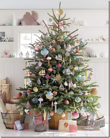 seashell theme christmas tree martha stewart