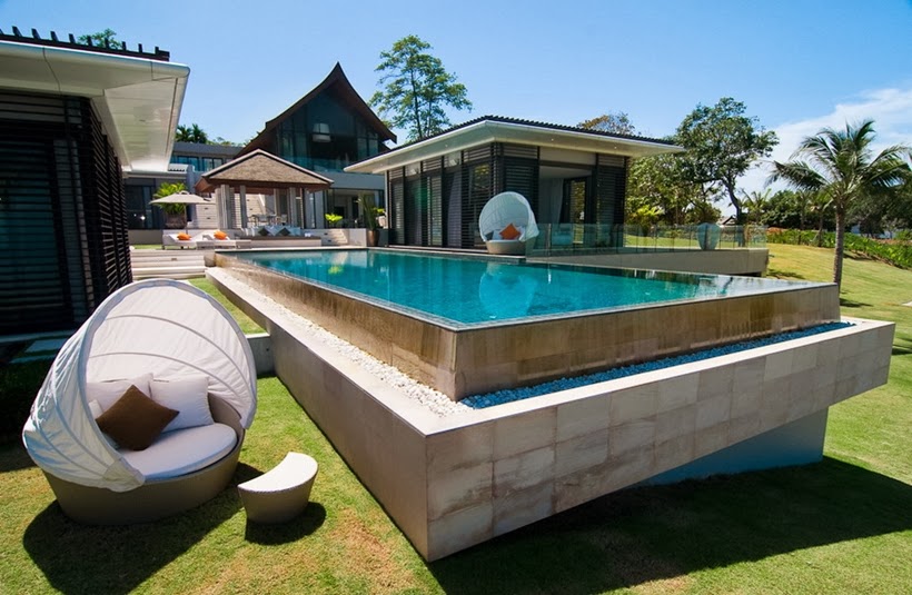 Swimming pool in Contemporary villa in Phuket, Thailand