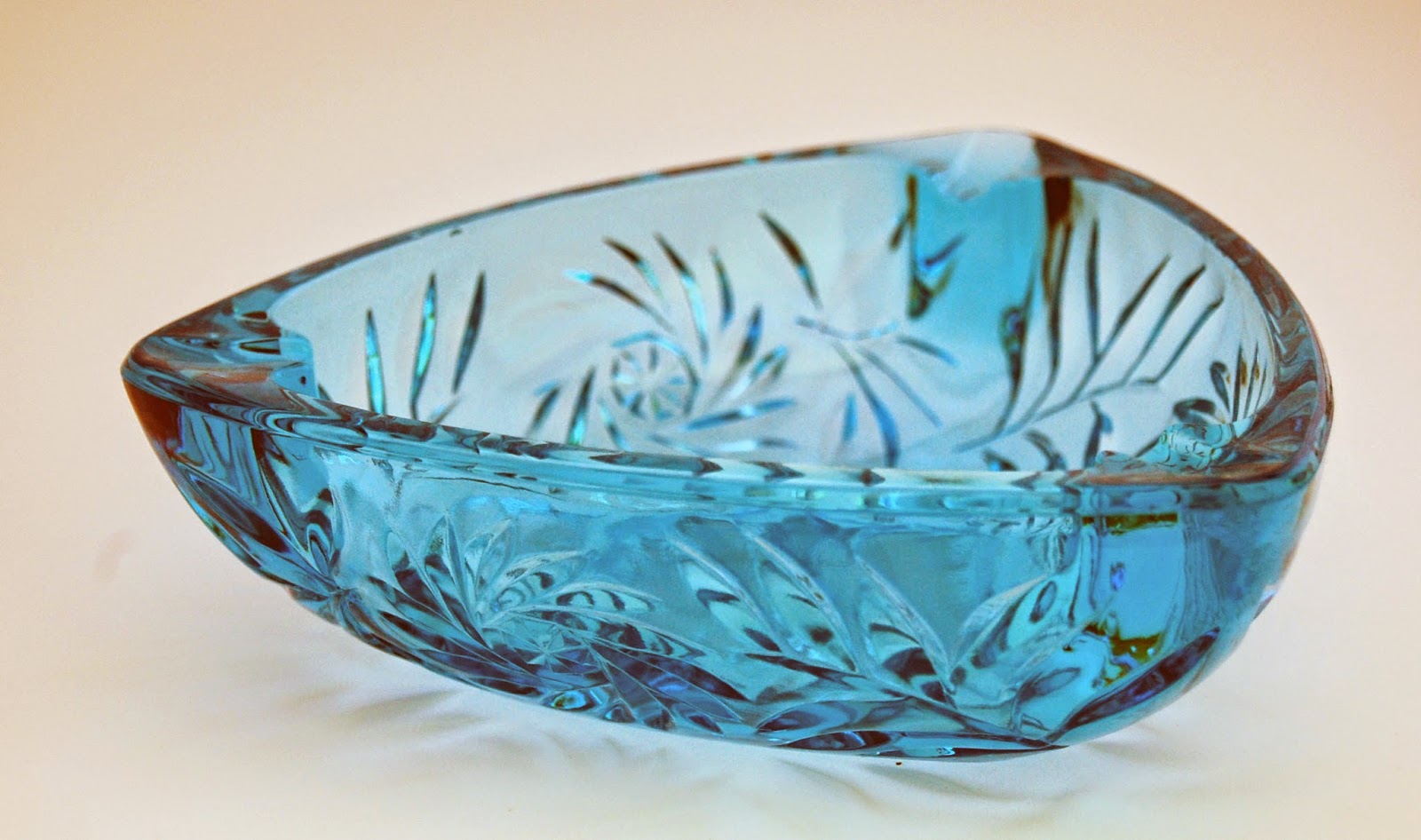  Blue Glass Ashtray