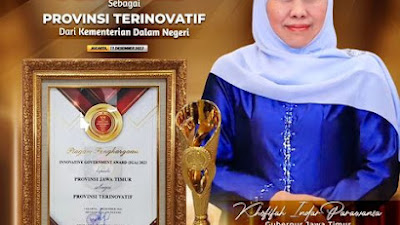 Provinsi Jawa Timur Kembali Raih Gelar Provinsi Terinovatif dalam IGA 2023