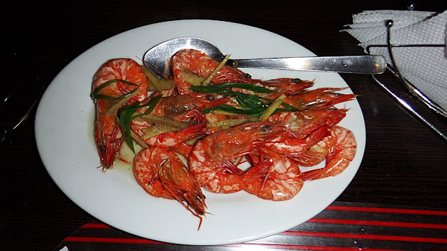 expensive shrimp at Franz Cafe Palompon Leyte