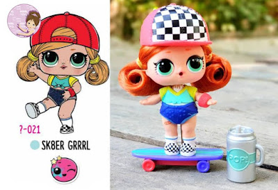 Sk8er Grrrl lol doll with real hair from #hairgoals wave 1