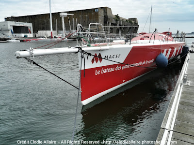 MACSF de Bertrand de Broc à Lorient juste après son dématage.