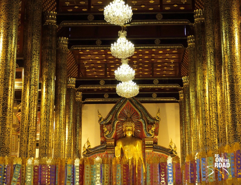 Inside the gorgeous Wat Chedi Luang, Chiang Mai, Thailand