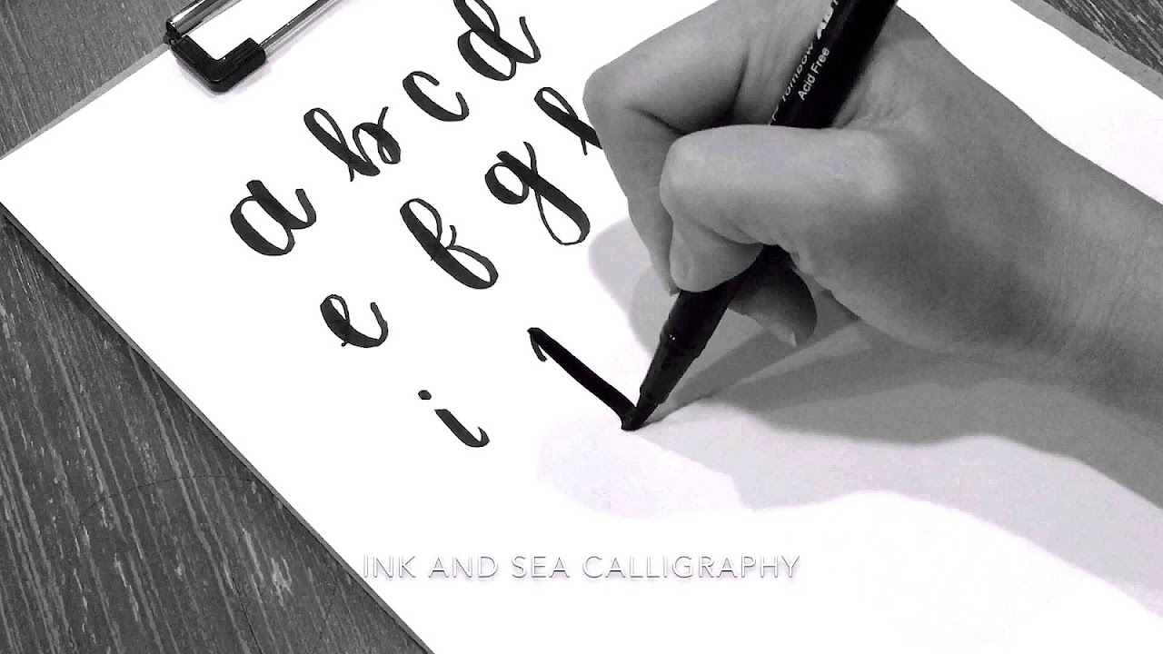 How To Write Alphabet Letters In Calligraphy