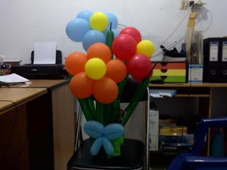 balon bunga Ulang Tahun