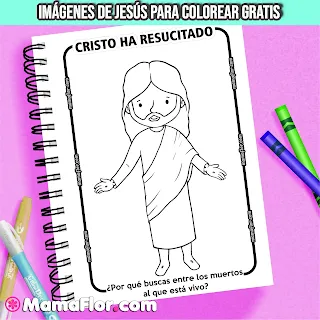 imágenes para colorear de Jesús