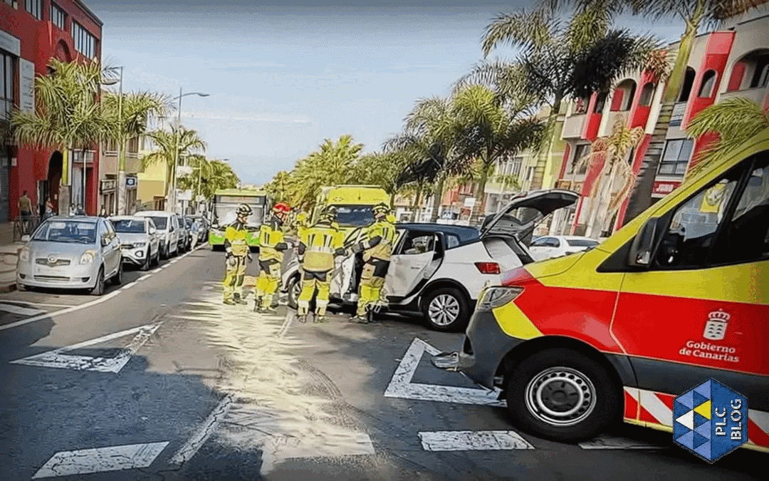 Imágenes del accidente (Fotos: Policía Local de Canarias Blog).