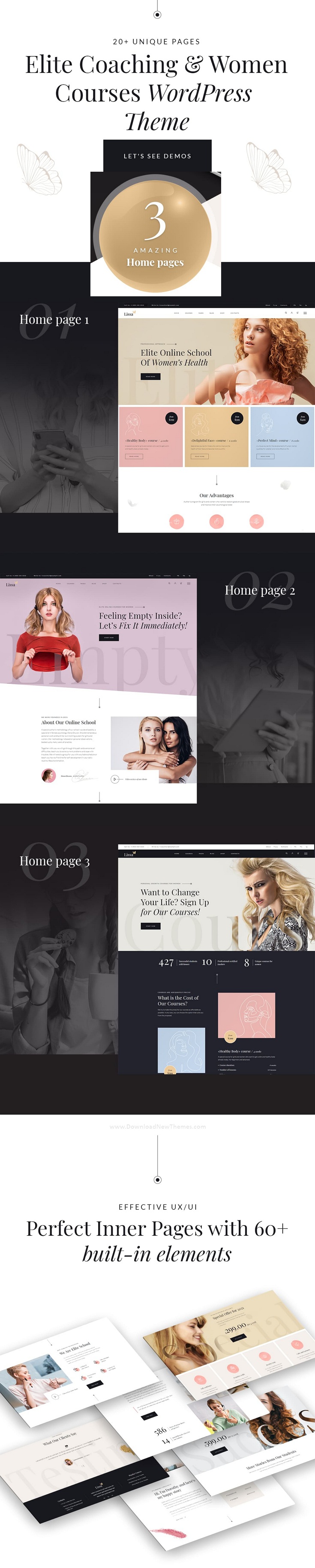 Coaching & Women Courses WordPress Theme