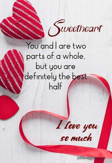 Romantic Love messages for her with love images