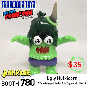 New York Comic Con 2018 Exclusive Ugly Hulkicorn Vinyl Figure by Rampage Toys x Tenacious Toys