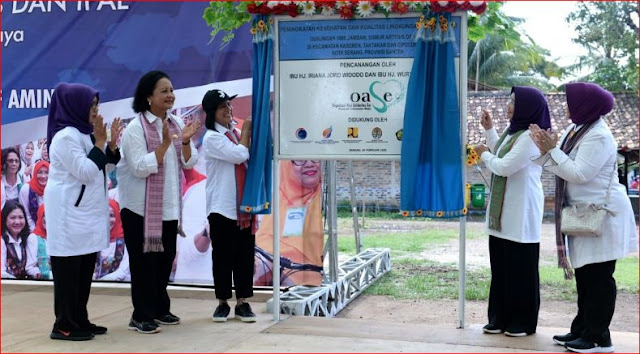 ibu negara mencanangkan peningkatan kesehatan di serang