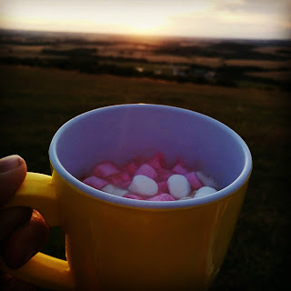Hot Chocolate at Sunset