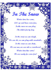 ESL winter activity song lyrics